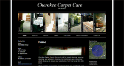 Desktop Screenshot of cherokeecarpetcare.com