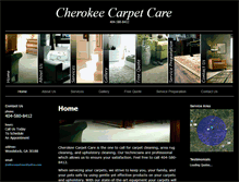 Tablet Screenshot of cherokeecarpetcare.com